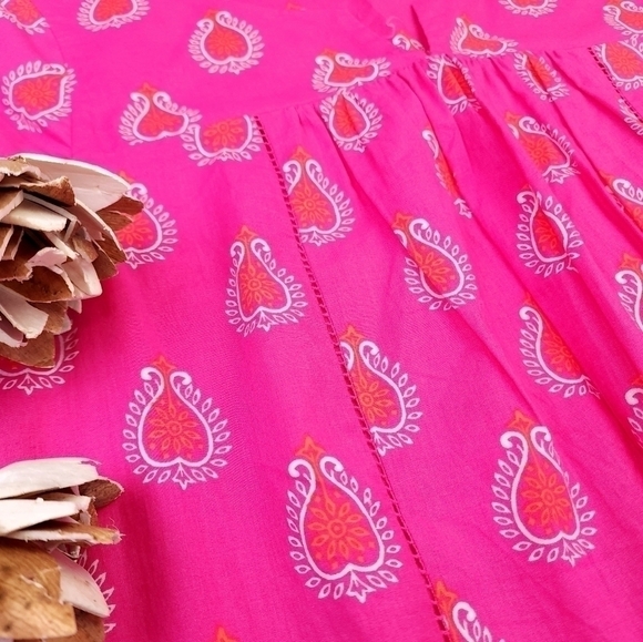 Vineyard Vines Pink Light Cotton Lined Dress Sz 4 - Picture 10 of 11